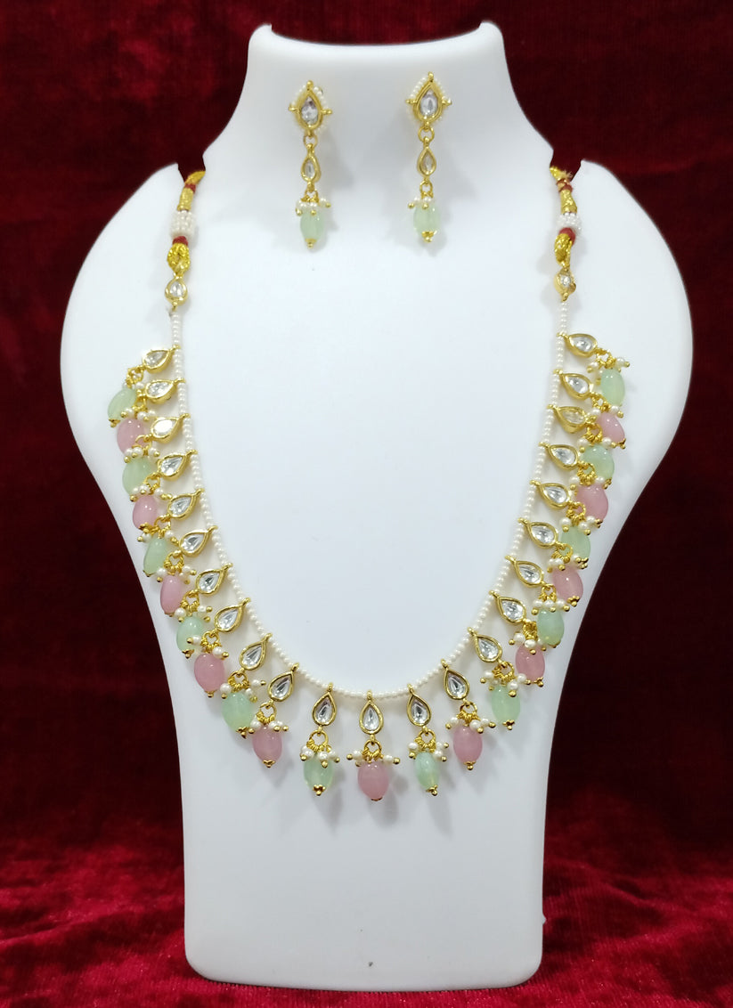 Multi Color Kundan Necklace Set