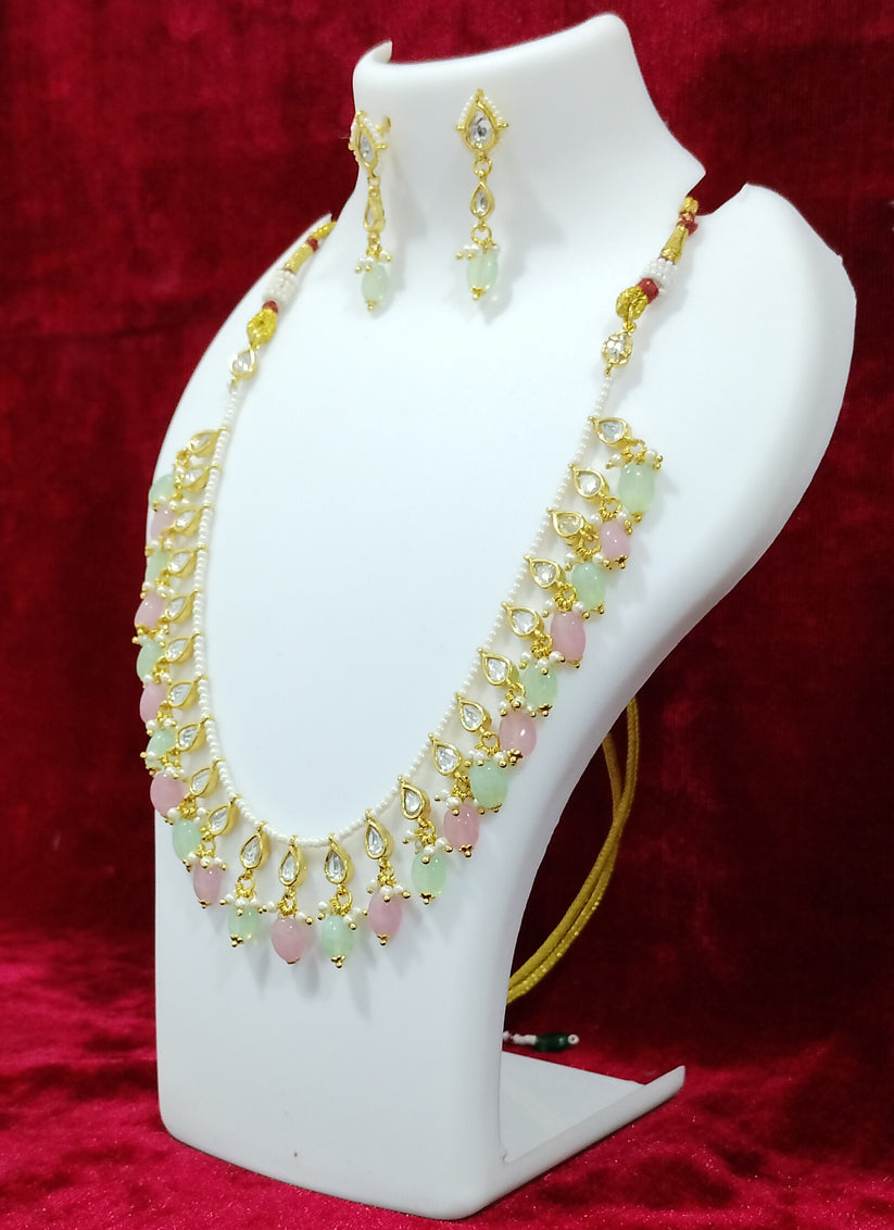 Multi Color Kundan Necklace Set