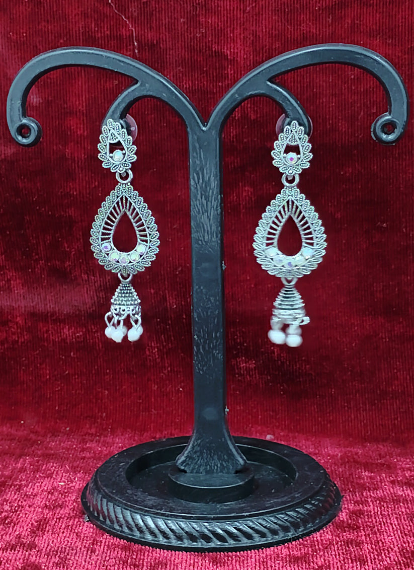 Silver Oxidised Earrings