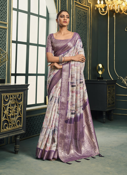 Multicolor Cotton Woven Saree