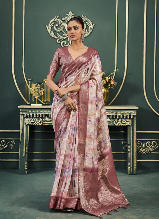 Multicolor Cotton Woven Saree