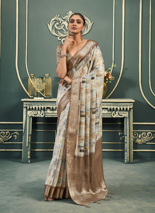 Multicolor Cotton Woven Saree