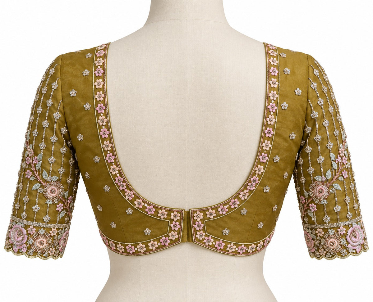 Lemon Floral Heavy Bridal Net Lehenga Choli