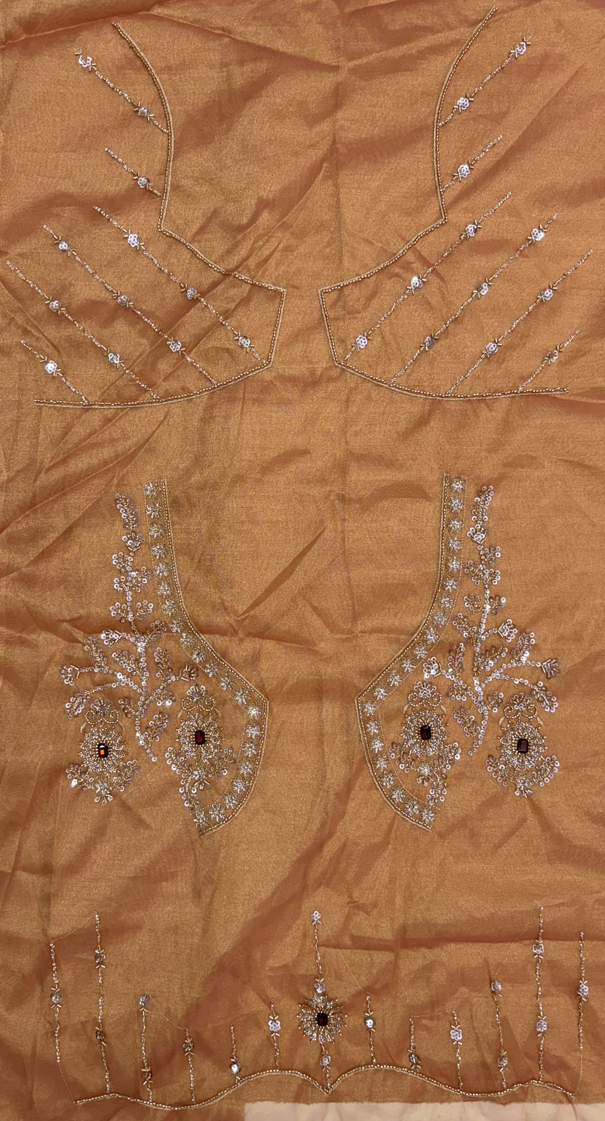 Peach Heavy Wedding Wear Embroidered Lehenga Choli