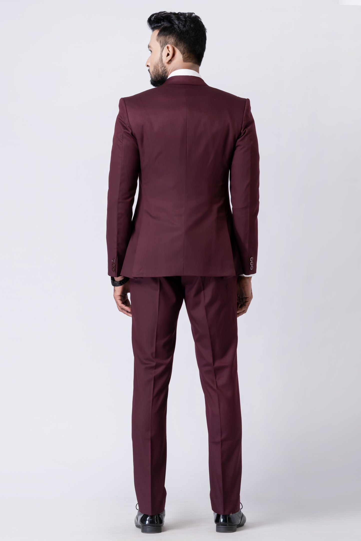 Wine Men’s Classic 2-Piece Business Suit