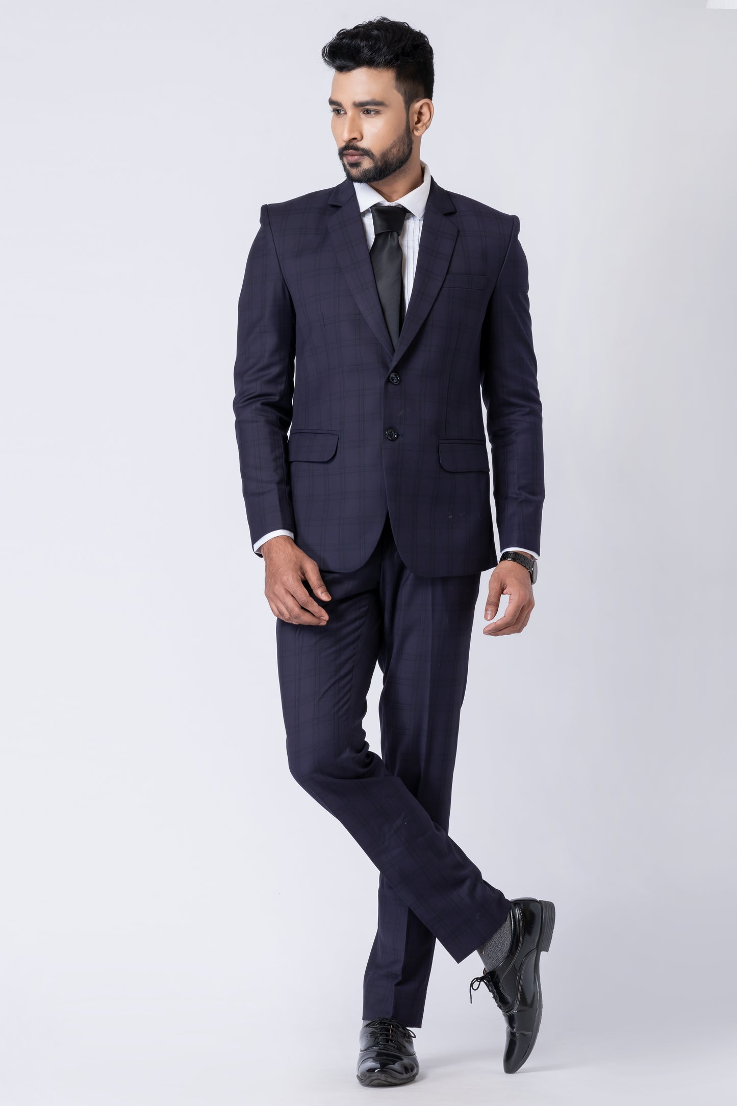 Navy Blue Men’s Classic 2-Piece Business Suit