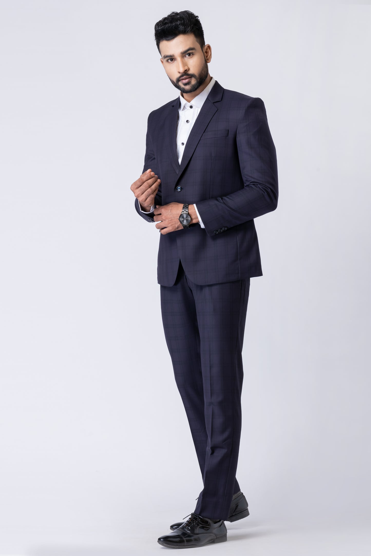 Navy Blue Men’s Classic 2-Piece Business Suit