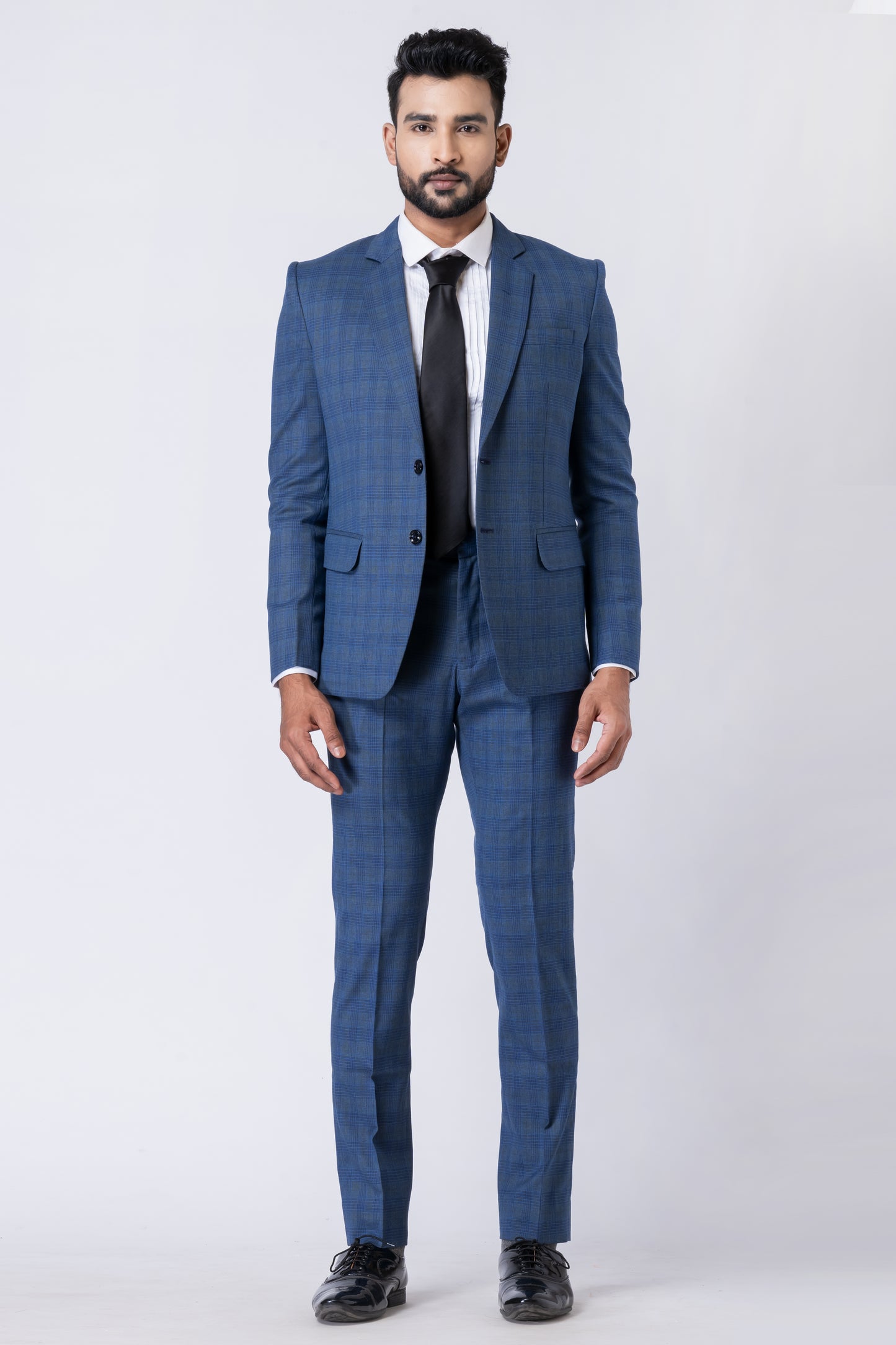 Light Blue Men’s Classic 2-Piece Business Suit