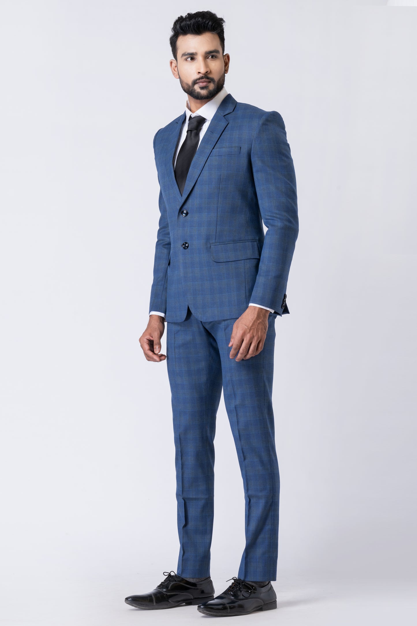 Light Blue Men’s Classic 2-Piece Business Suit