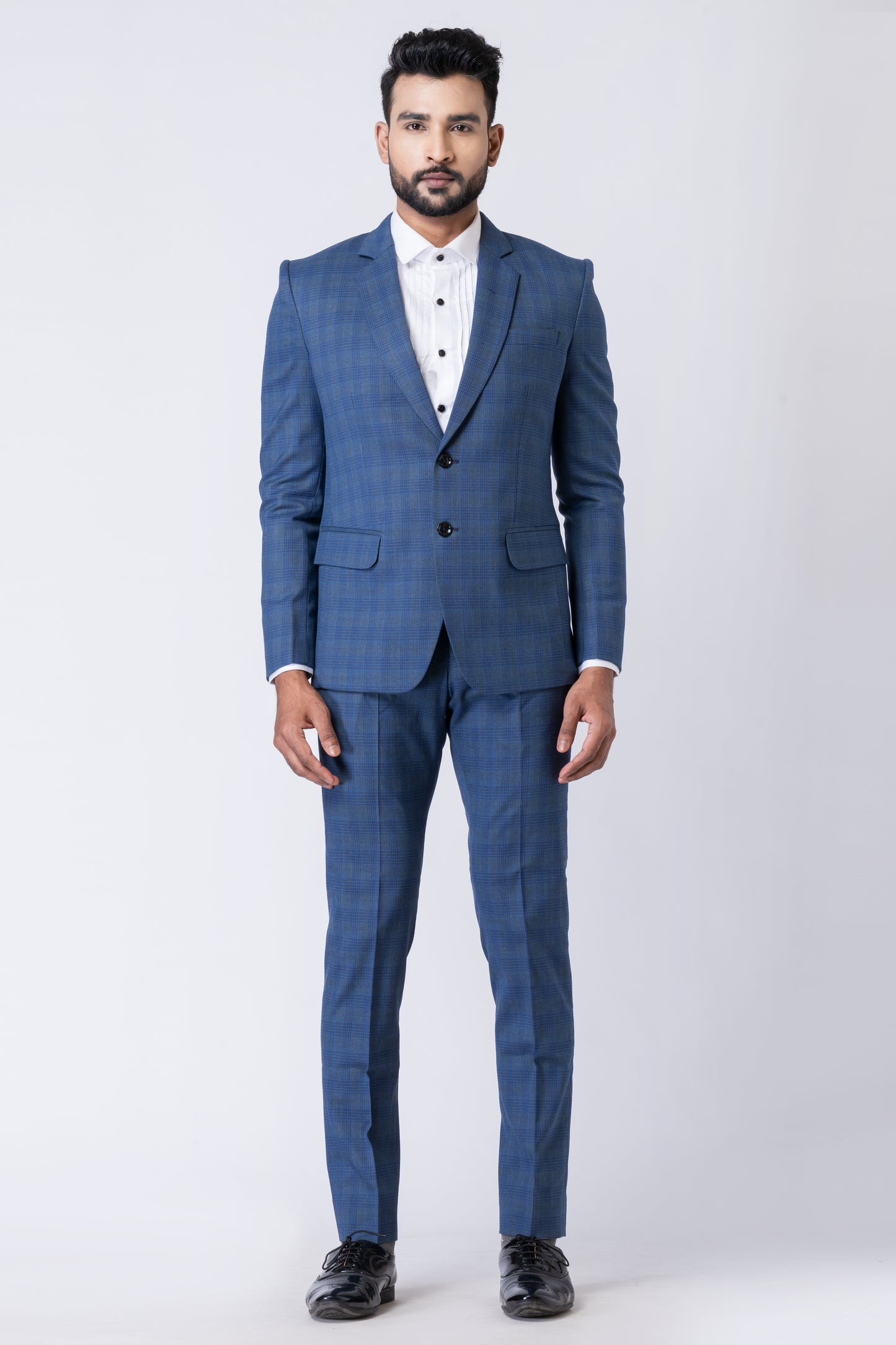 Light Blue Men’s Classic 2-Piece Business Suit