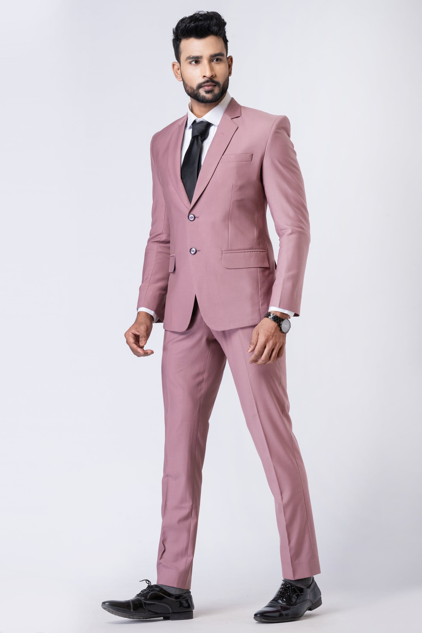 Mauve Men’s Classic 2-Piece Business Suit
