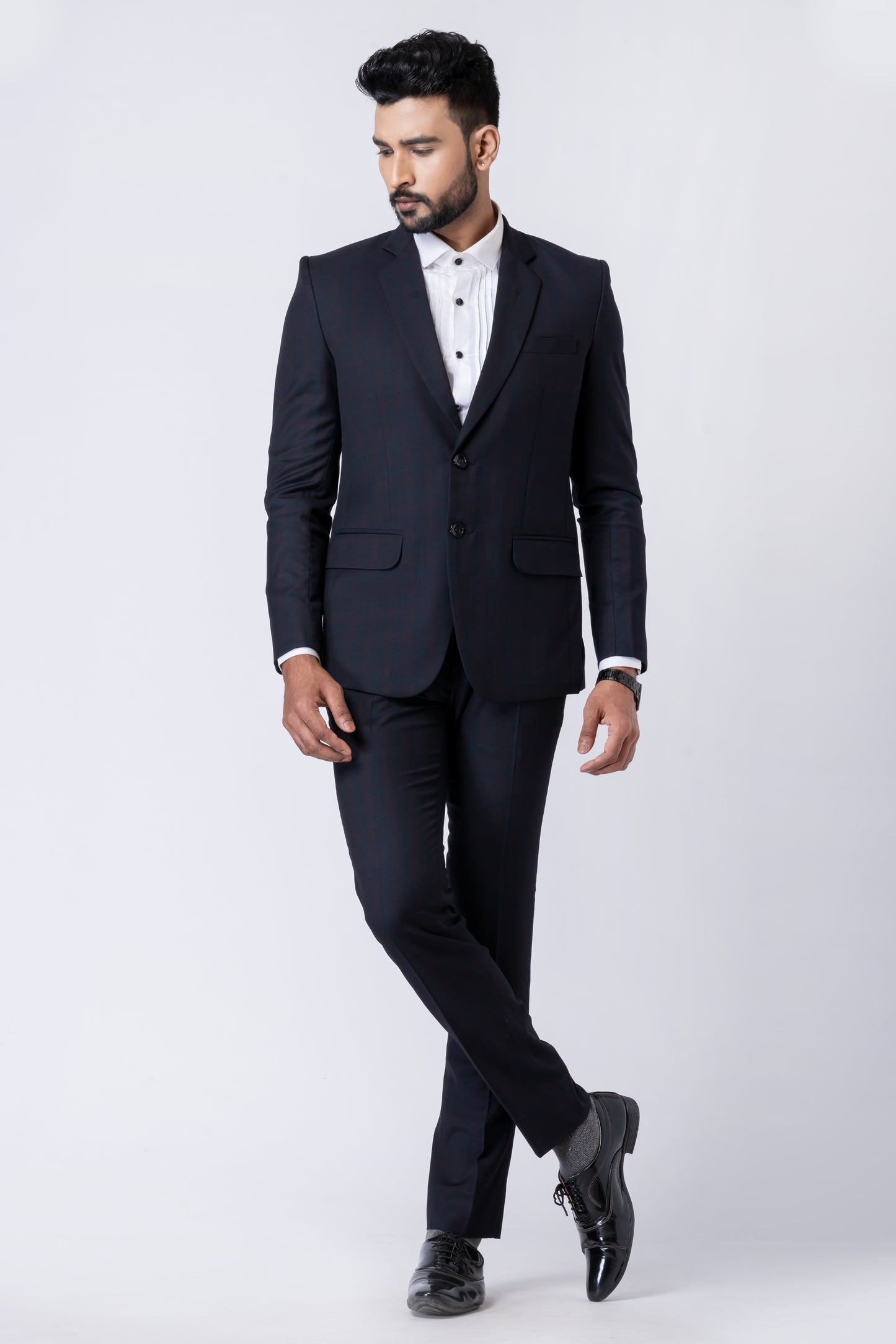 Black Men’s Classic 2-Piece Business Suit
