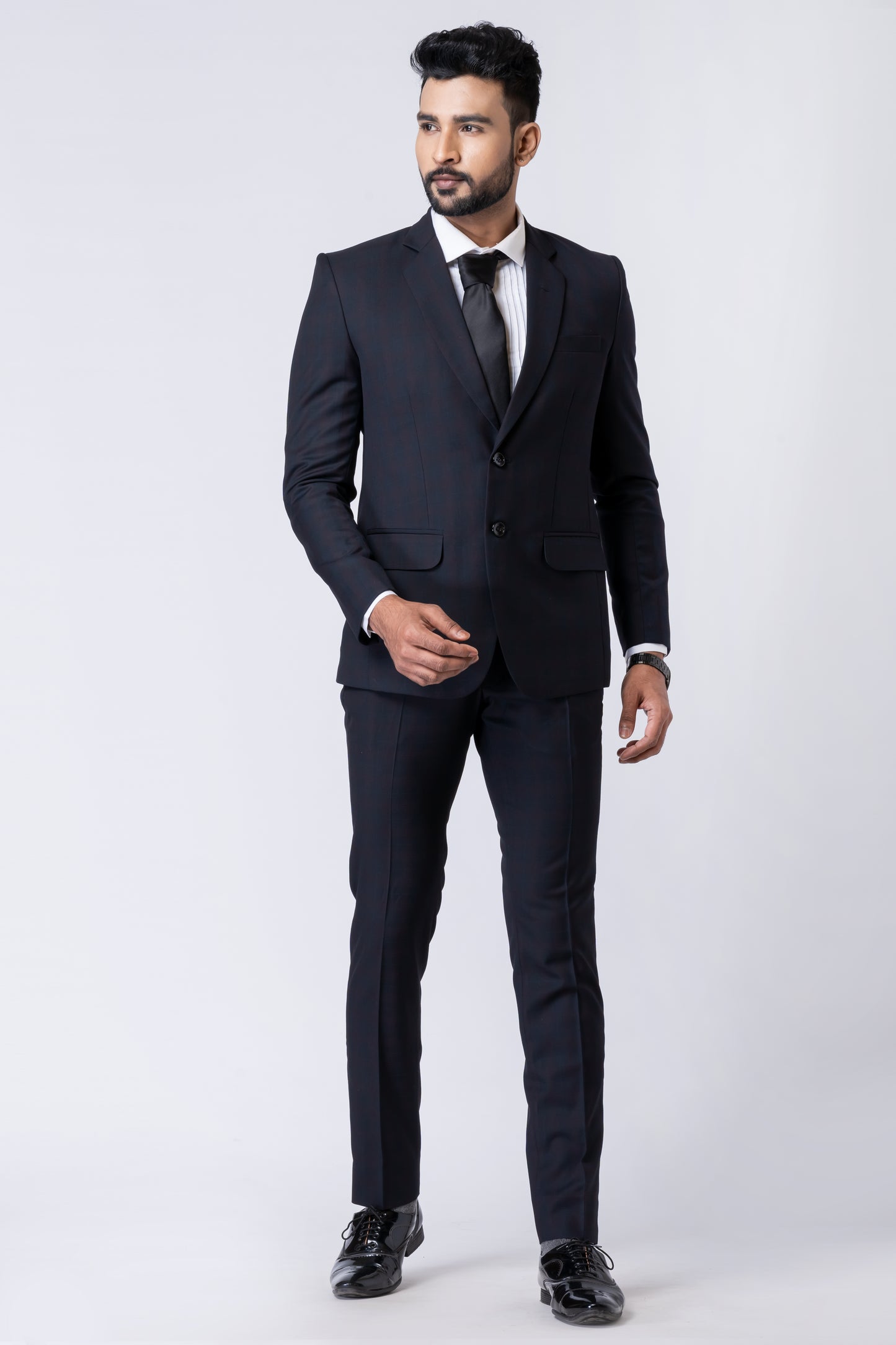 Black Men’s Classic 2-Piece Business Suit