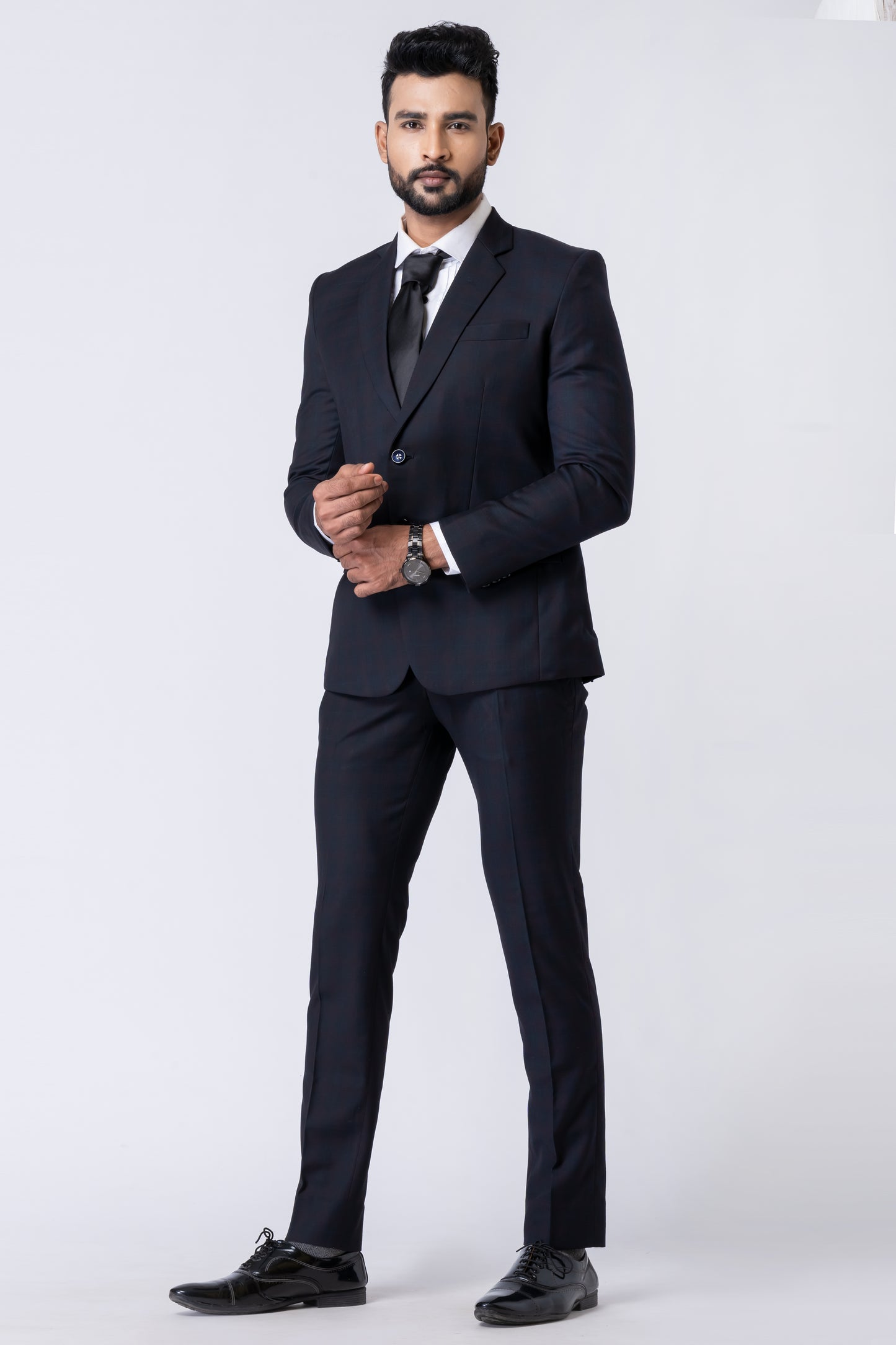 Black Men’s Classic 2-Piece Business Suit