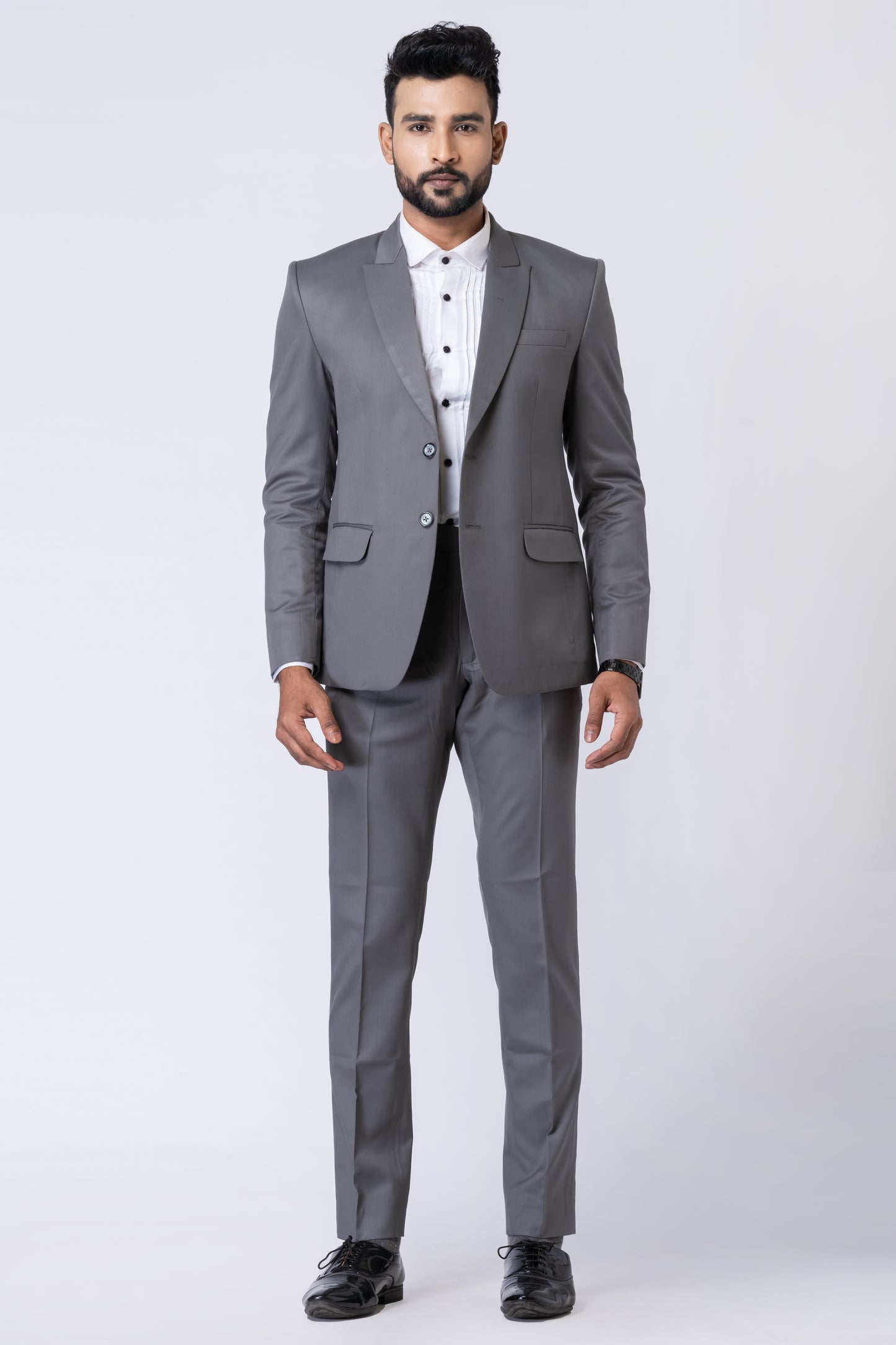 Grey Men’s Classic 2-Piece Business Suit