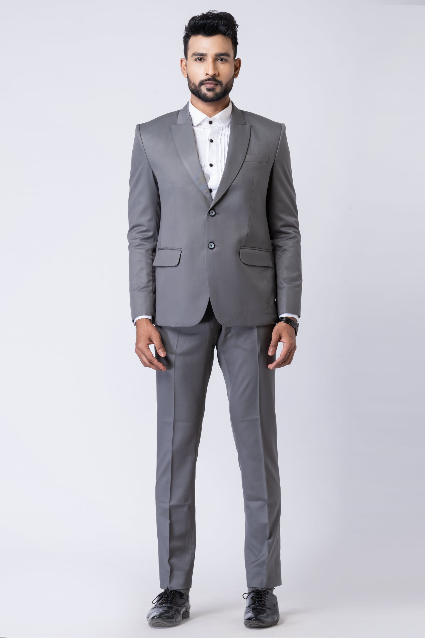 Grey Men’s Classic 2-Piece Business Suit