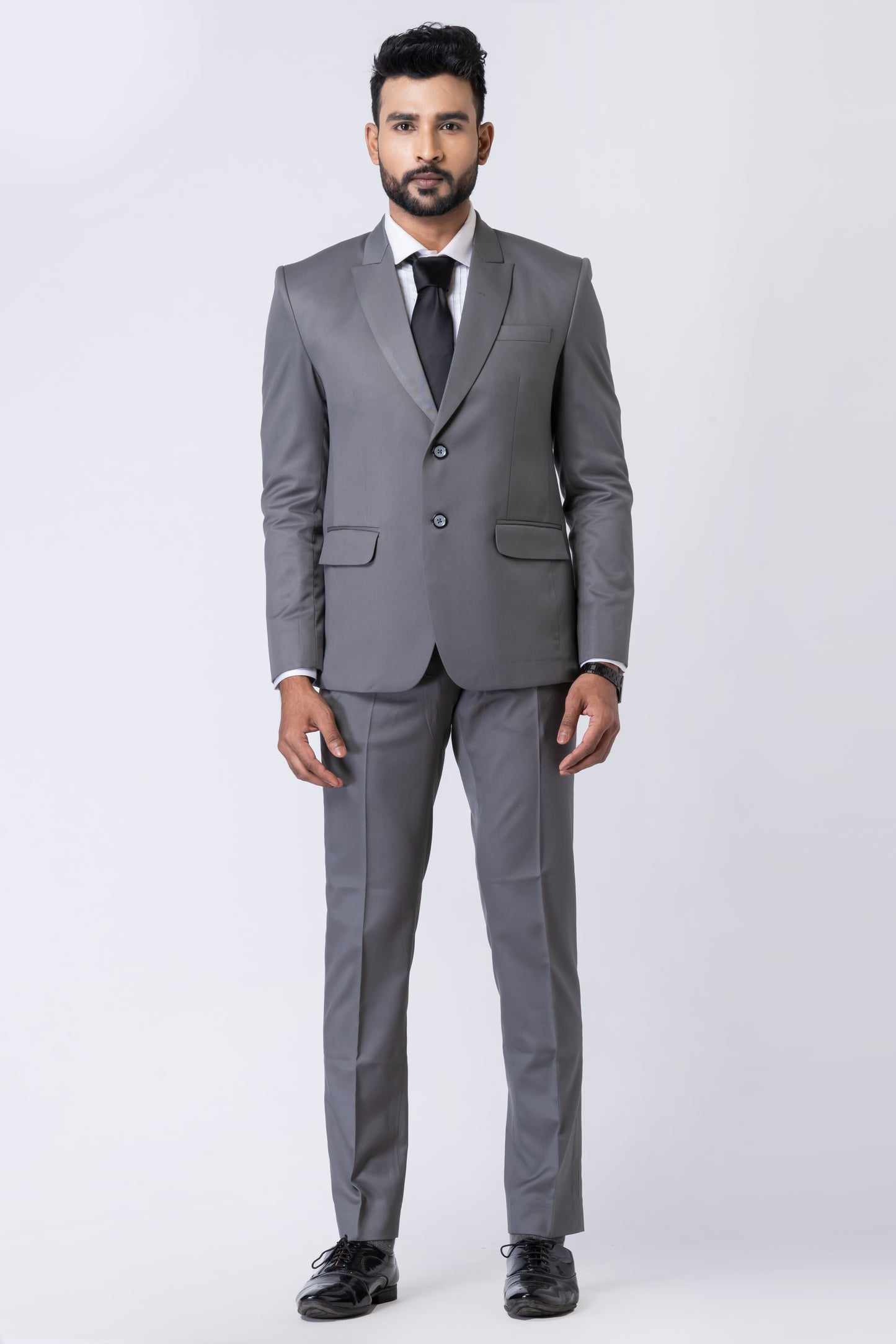Grey Men’s Classic 2-Piece Business Suit