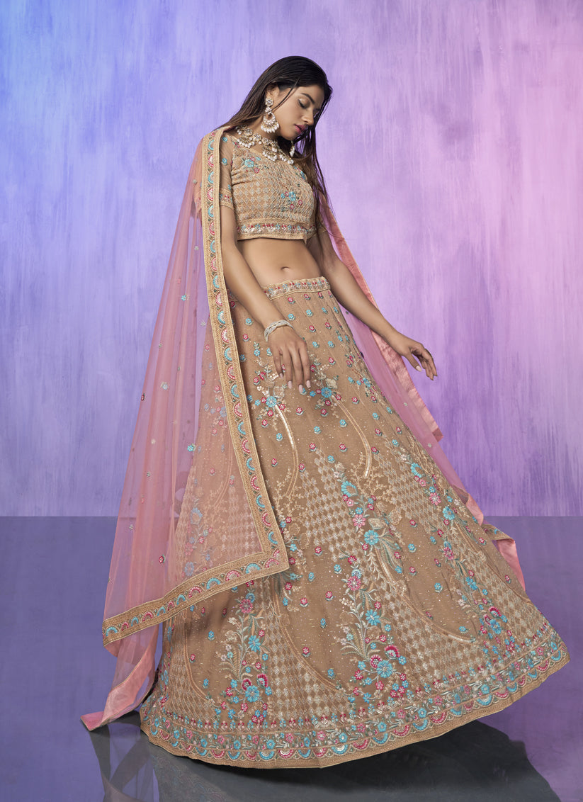 Mauve Heavy Designer Lehenga Choli Set