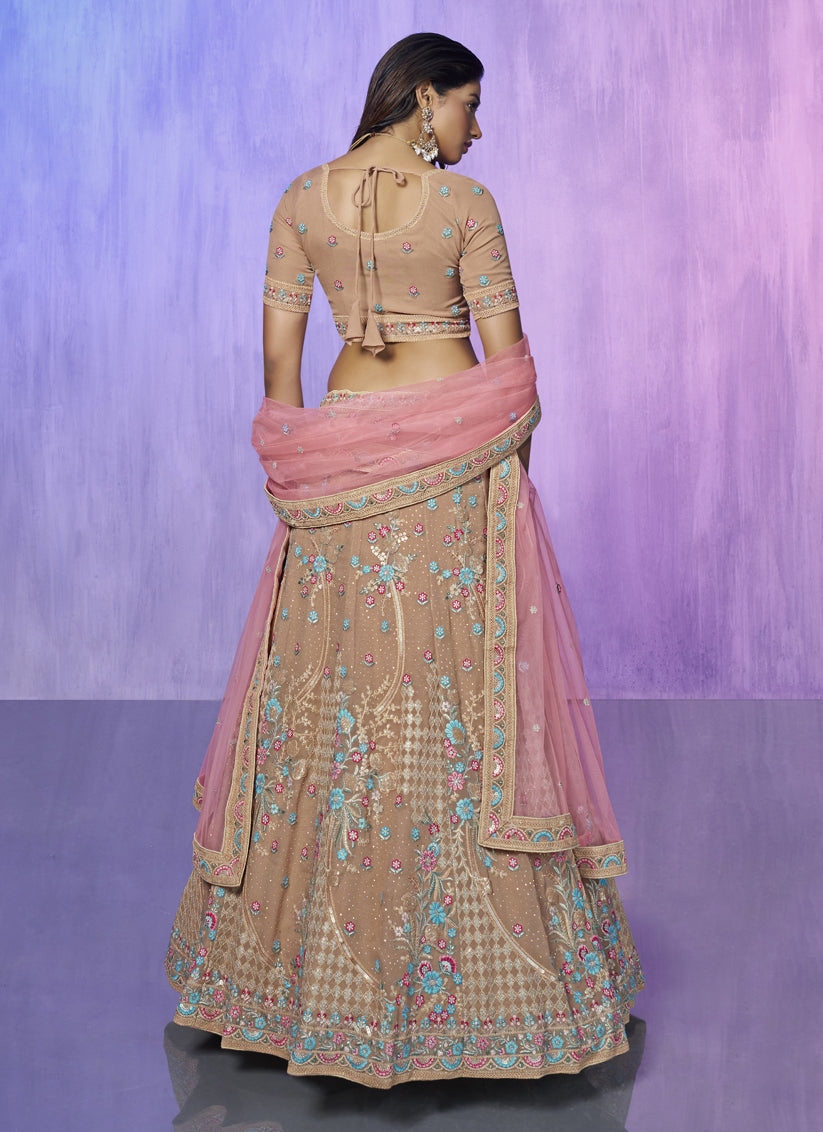 Mauve Heavy Designer Lehenga Choli Set