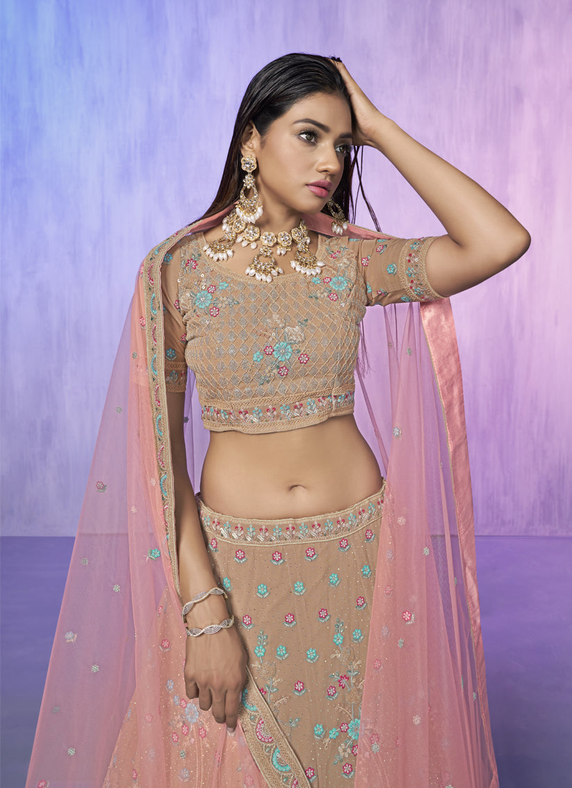 Mauve Heavy Designer Lehenga Choli Set