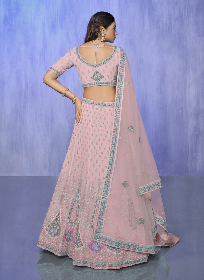 Blush Pink Heavy Designer Lehenga Choli Set