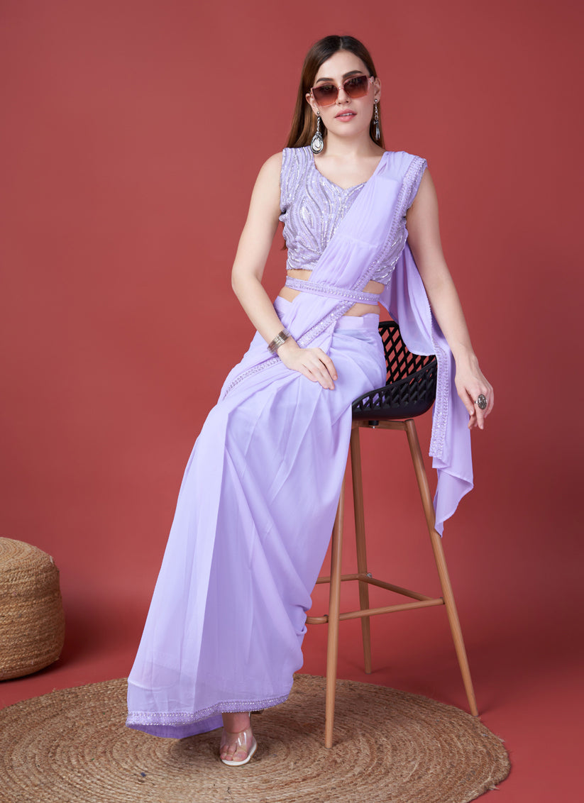 Designer Ready To Wear Saree For Girls| Get Instant Discount