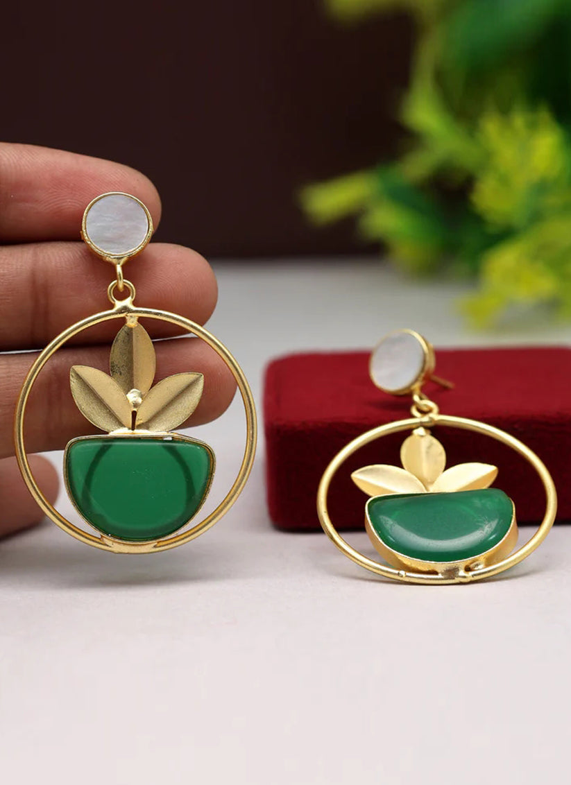 Green Amrapali Earrings