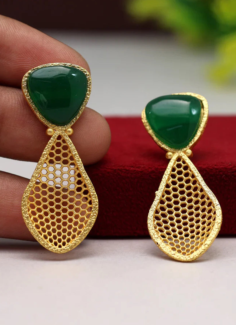 Green Amrapali Earrings
