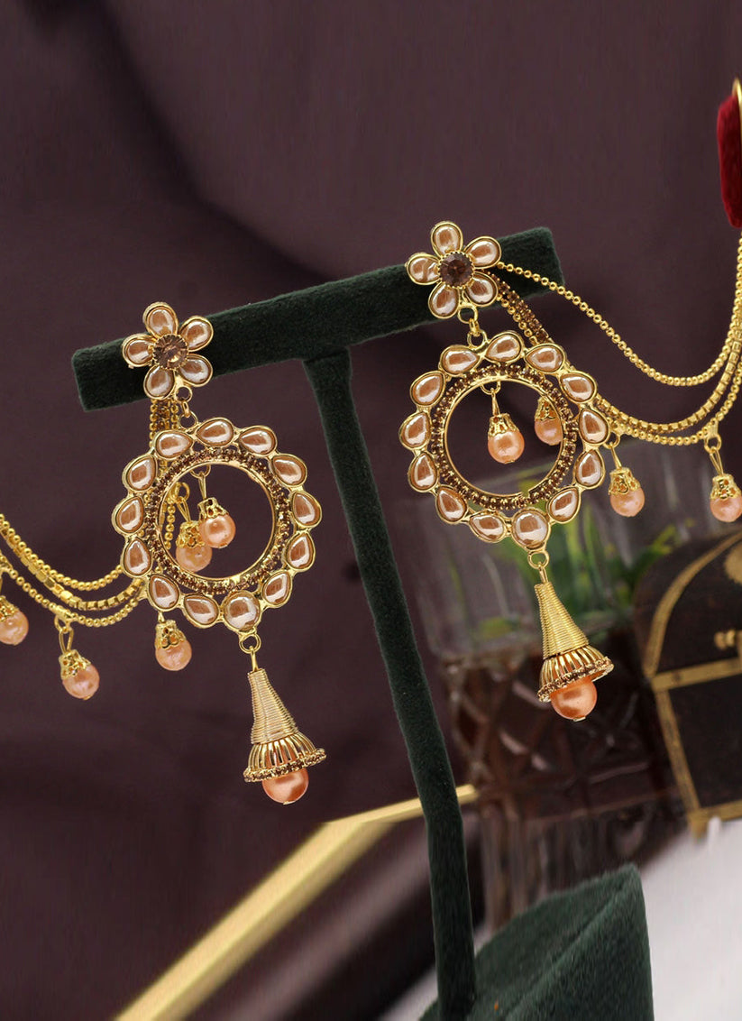 Dangle Earring Golden 2165 Beautiful Bahubali Earrings at Rs 92/pair in  Thane