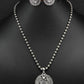 Silver Oxidised Necklace Set