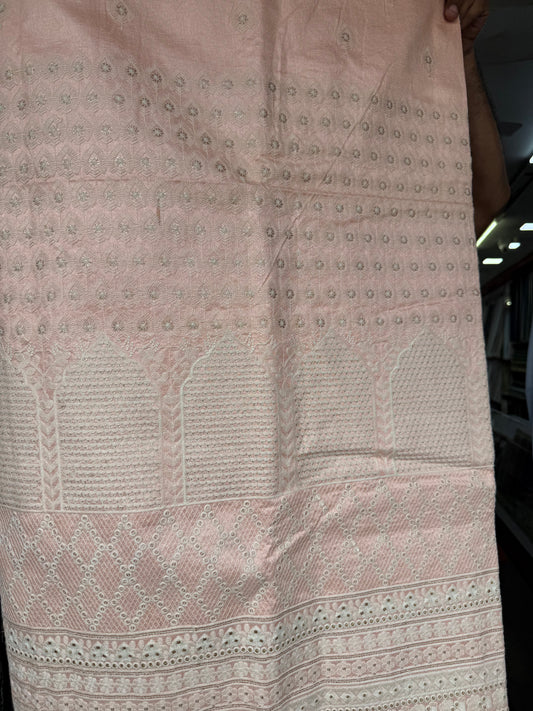 Peach Embroidered Men's Sherwani
