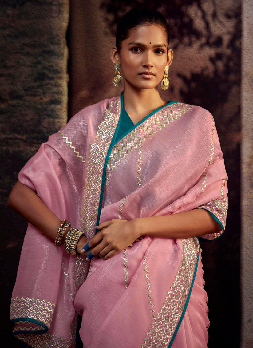 Pink Heavy Designer Saree