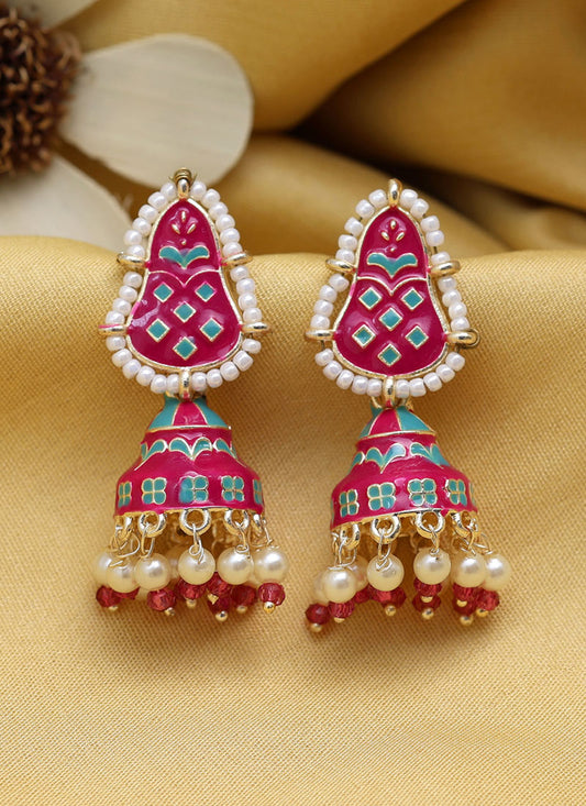 Rani Meenakari Earrings