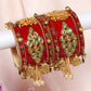 Maroon 1 Set Of Bridal Bangles