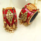 Maroon 1 Set Of Bridal Bangles