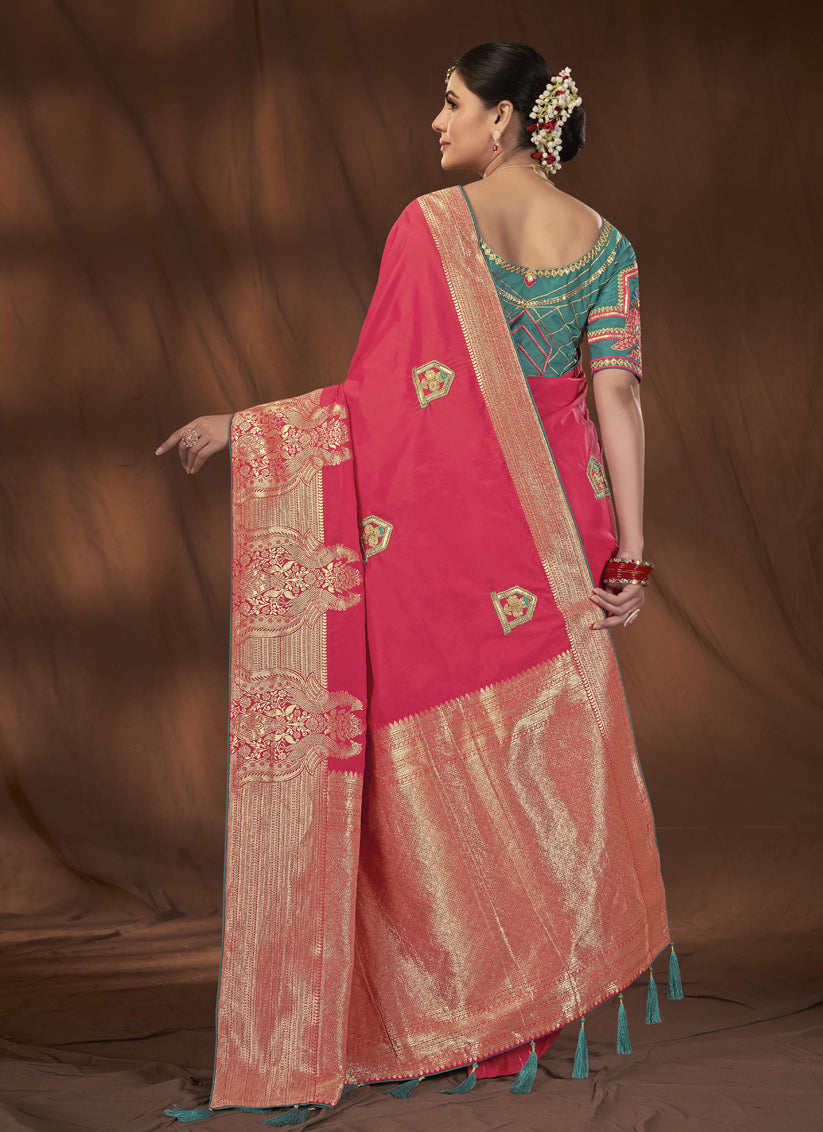 Magenta Kanjivaram Silk Saree