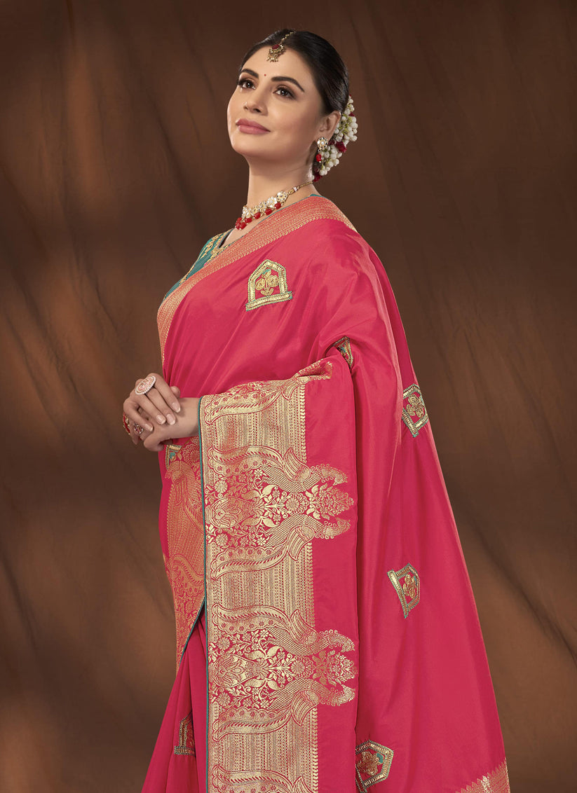 Magenta Kanjivaram Silk Saree