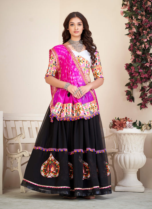 Black Georgette Navratri Special Chaniya Choli