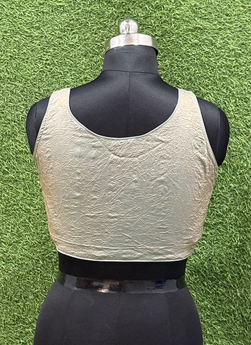 Grey Crush Readymade Blouse