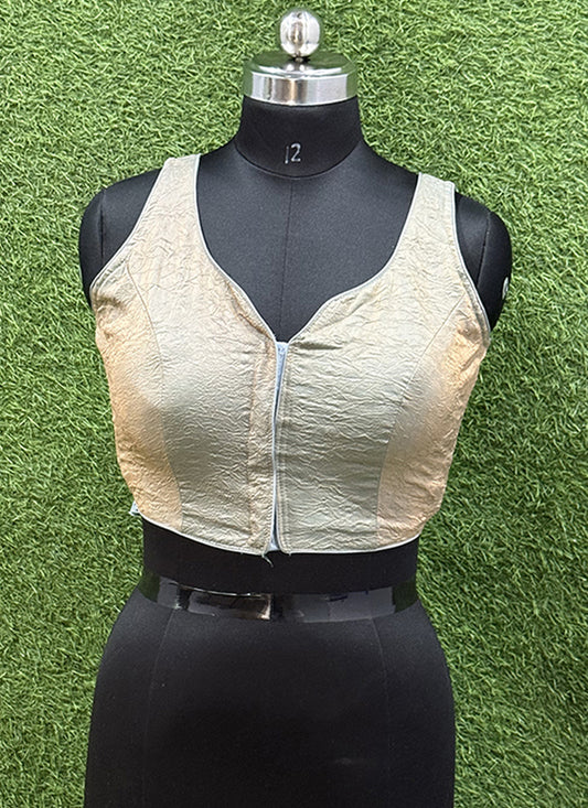 Grey Crush Readymade Blouse