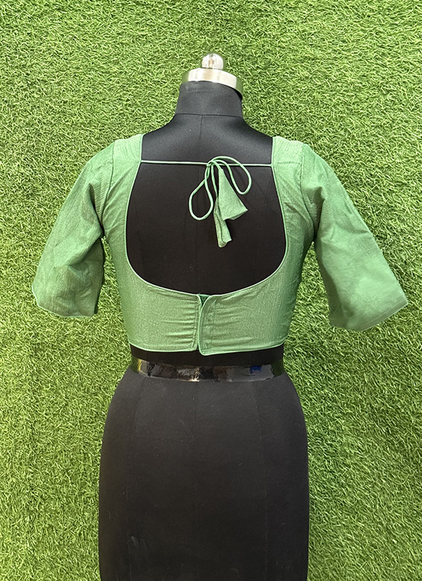 Green Crush Plain redymade blouse