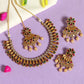 Rani & Green Matte Gold Necklace Set
