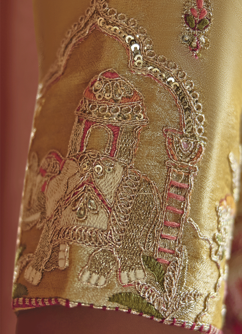Traditional Cream Silk Saree with Intricate Zari Weaving for Special Occasions