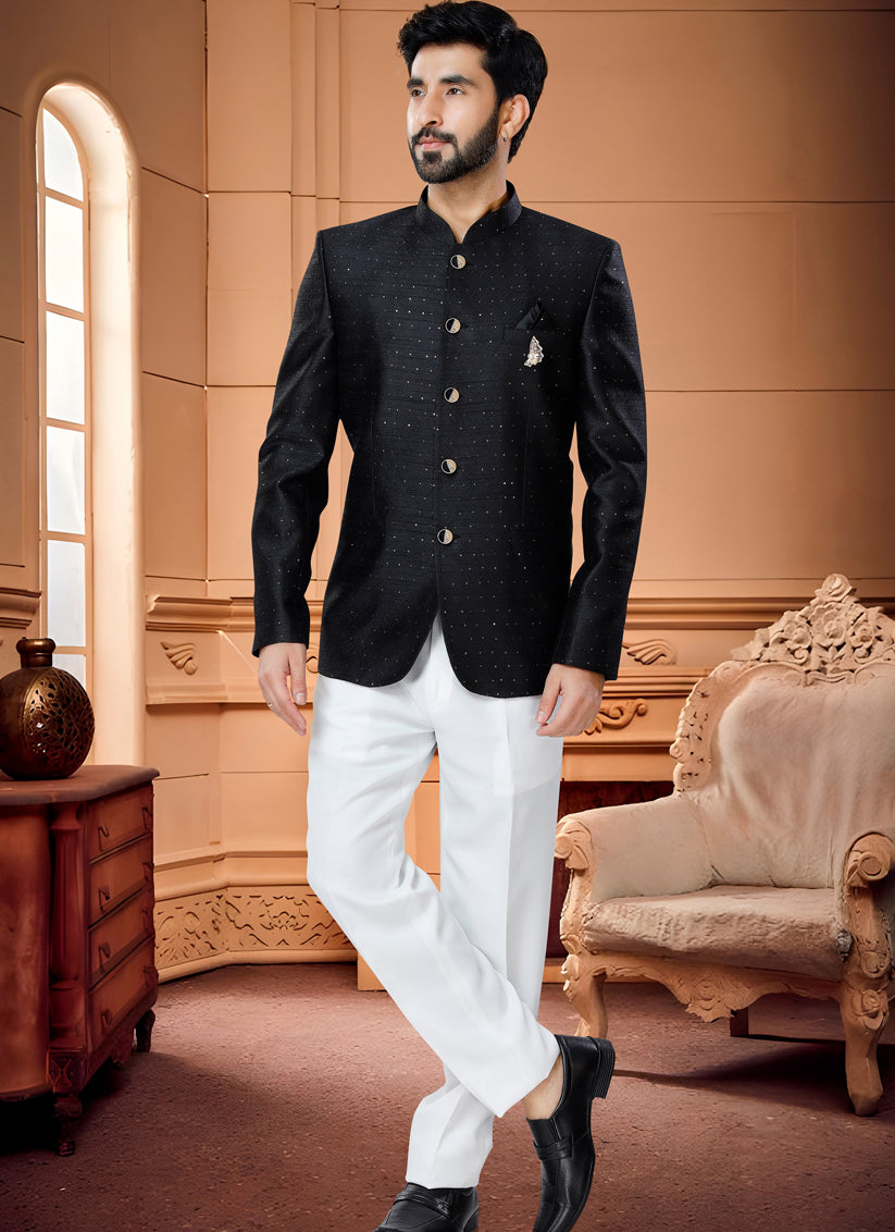 Check Wedding & Party Imported Fabric Stylish Jodhpuri Suit For Men at Rs  2499 in Surat